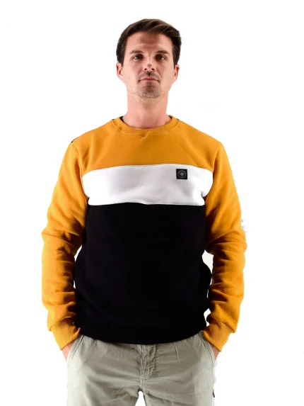Felpa "Oswald" Mustard Three-Stroke