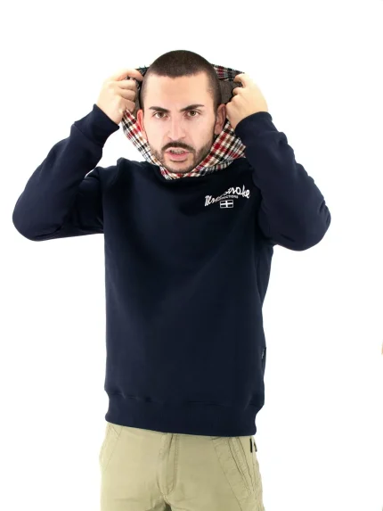Hoodie "Georgie" Navy Three-Stroke