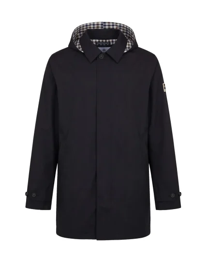 Trench RLG Badge Packable Black Aquascutum