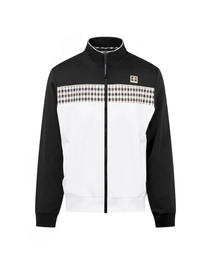 Full Zip Tracktop Black Aquascutum