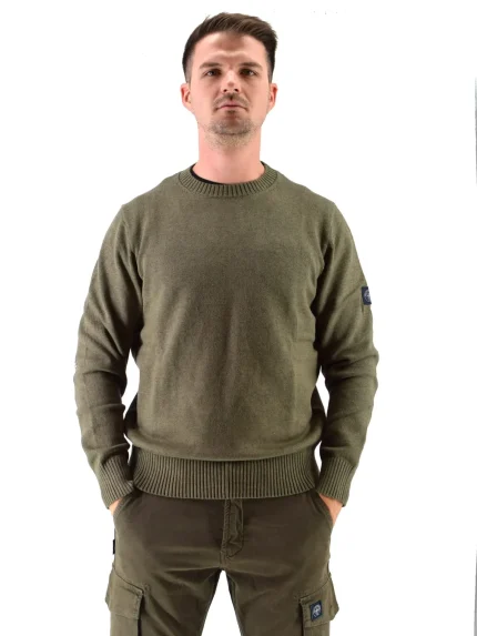 Jumper "Ulf" Forest Green Three-Stroke